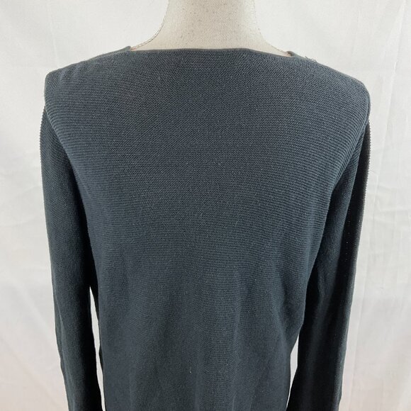 Max Mara Sweater L Black Semi-Sheer Long Sleeve - Picture 9 of 11